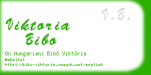 viktoria bibo business card